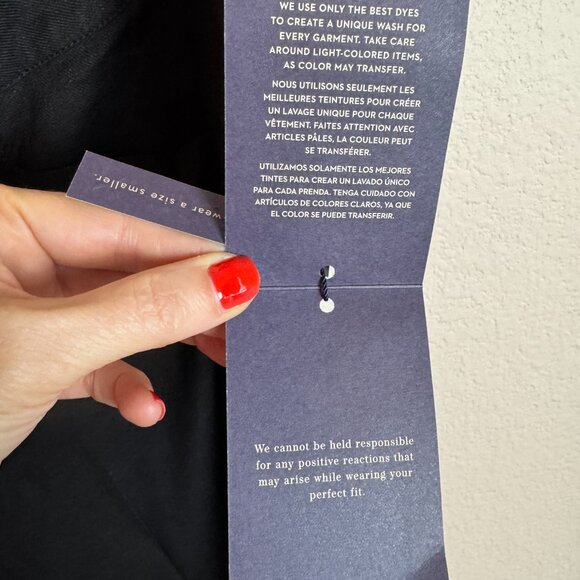 NYDJ Women's Sz 10 Linen Trouser Pants in Black Stretch Lift Tuck MAKB2219 - Picture 4 of 6